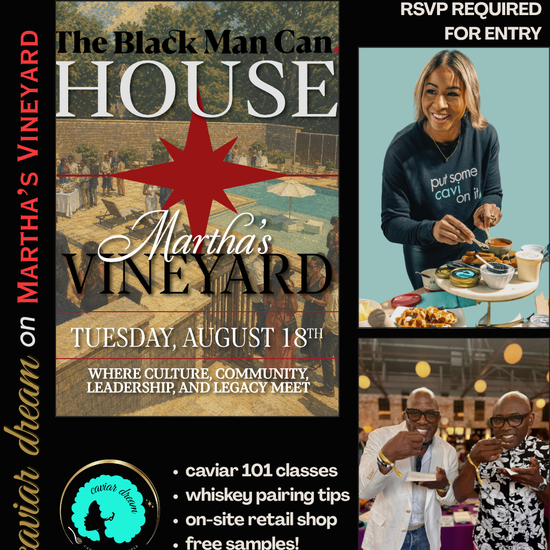 Flyer promoting The Black Man Can Open House in MArtha's Vineyard