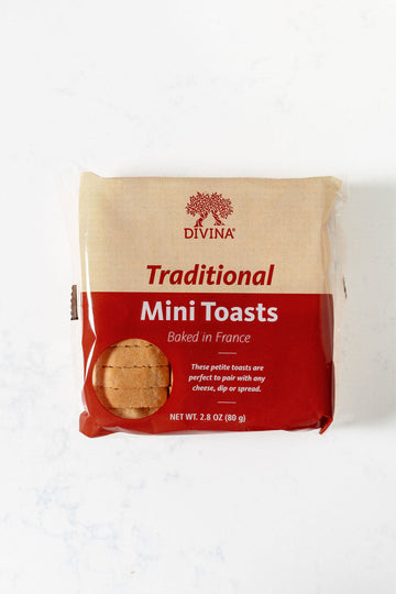 Divina Traditional Mini Toasts packaging on a white background