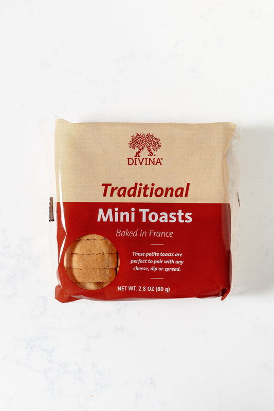Divina Traditional Mini Toasts packaging on a white background